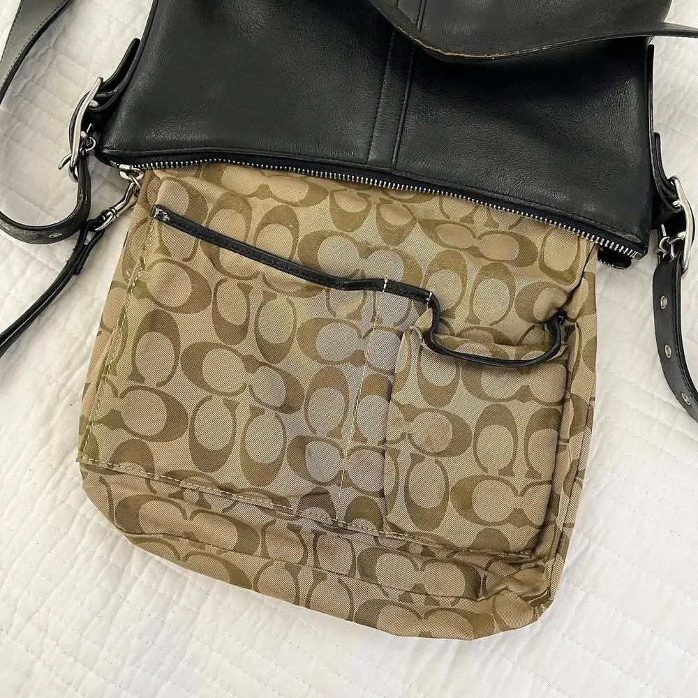 Vintage Coach Legacy Hobo Leather Bag 9326 Crossbody Handbag Black Purse